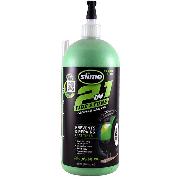 Slime 01-05037 - 2 en 1 Scellant pour Pneu et Tube